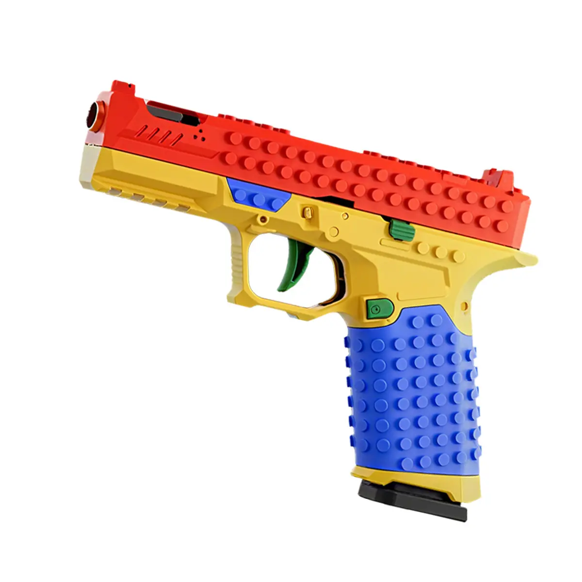Building Block Toy Gun Blasters, DIY Creative Handgun Model, Stem Display Piece, Suitable for Ages 6+, Birthday Gift