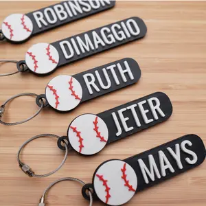 Baseball Keychain - Customizable with Name