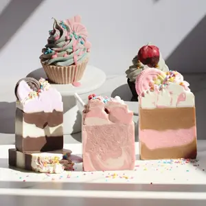 Cupcake Shea Butter Scented Soap Bar, Vegan & Cruelty Free