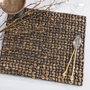 Woven Water Hyacinth Placemat 14 x 19 in – Natural Table Mat