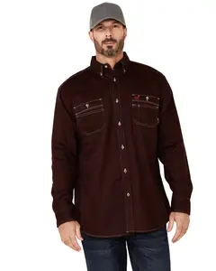 Ariat Men's Men'S Fr Solid Long Sleeve Button Down Work Shirt - 10035432