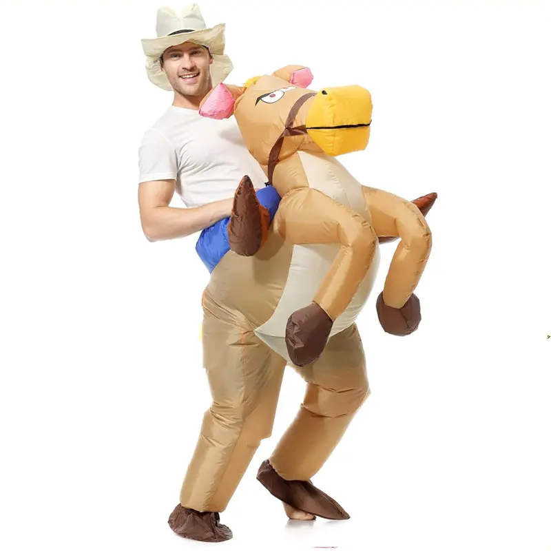 Cross border cycling inflatable horse