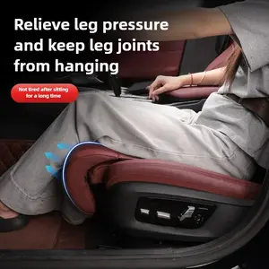 New Car Seat Leg Support Extended Suede Leather All Season Universal Seat Extended Leg Pad for Driver Memory Foam Seat Pad dawndesslo