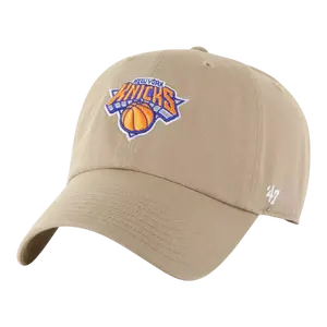 47 Brand NEW YORK KNICKS CLEAN UP SNAPBACK HAT KHAKI
