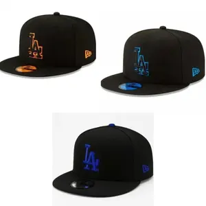 New Era MLB Snapback Hat Collection – NY LA Yankees Atlanta Braves St Louis Cardinals Caps, Adjustable Flat Brim Baseball Hats, Classic Black Red Colorways, Streetwear Gorras Style, Unisex Urban Fashion Headwear