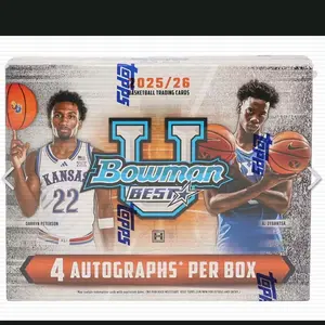 2025 Bowman Best University NCAA Basketball Hobby Single Pack - 1 Auto