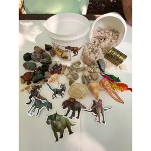 DINOSAUR NATURAL CRYSTAL MINING BUCKET - QUART , HALF GALLON OR GALLON