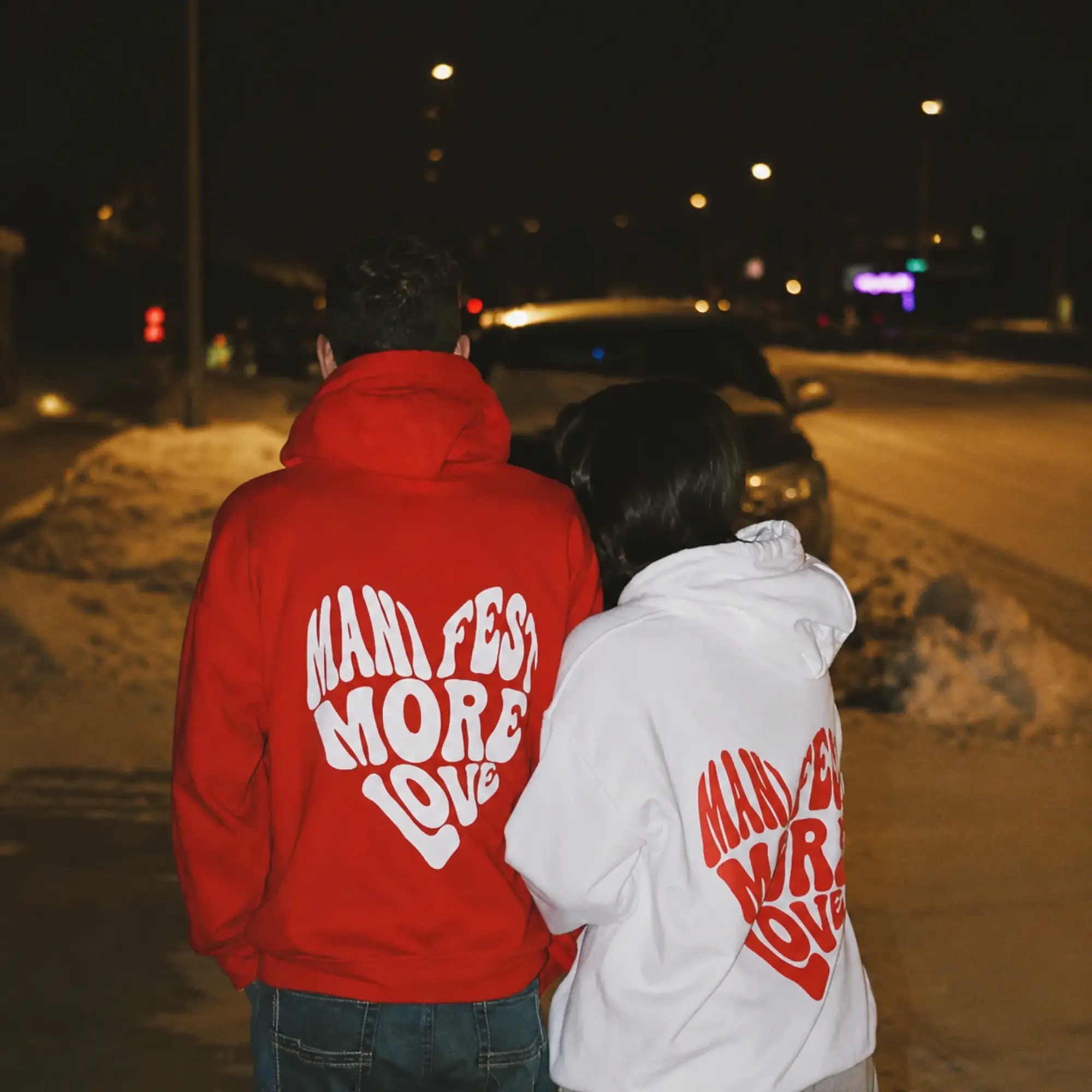 Manifest More Love Matching Couple Shirts, Valentine's Day Couple Outfit, Cute Matching Gift for Him and Her