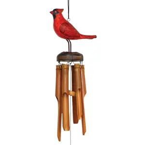 Bobbo from Songbird Essentials Cardinal Bamboo Wind Chime