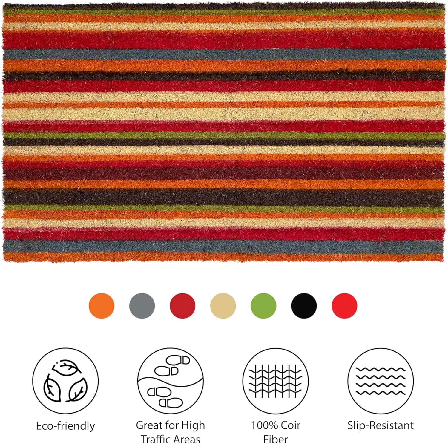 Calloway Mills 103082436 Palisades Stripe Doormat 24" x 36"