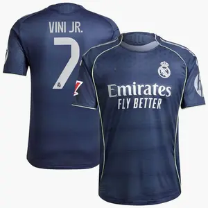 Unisex Soccer/Football Team Vini Jr. Real Madrid 2026 Away Replica Jersey - Navy