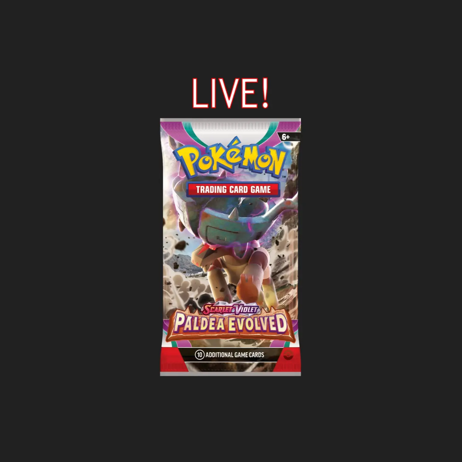 LIVE - Paldea Evolved Booster Pack - Pokemon TCG