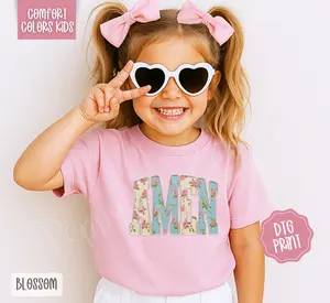 Faux Pearl Amen Comfort Colors Youth Tshirt