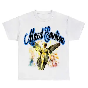 Blue “Rhinestone” Emotion Shirt, Emotion Shirt, Graphic Tee, Unisex Fashion, Full Colors, Full Sizes, For Men, For Woman