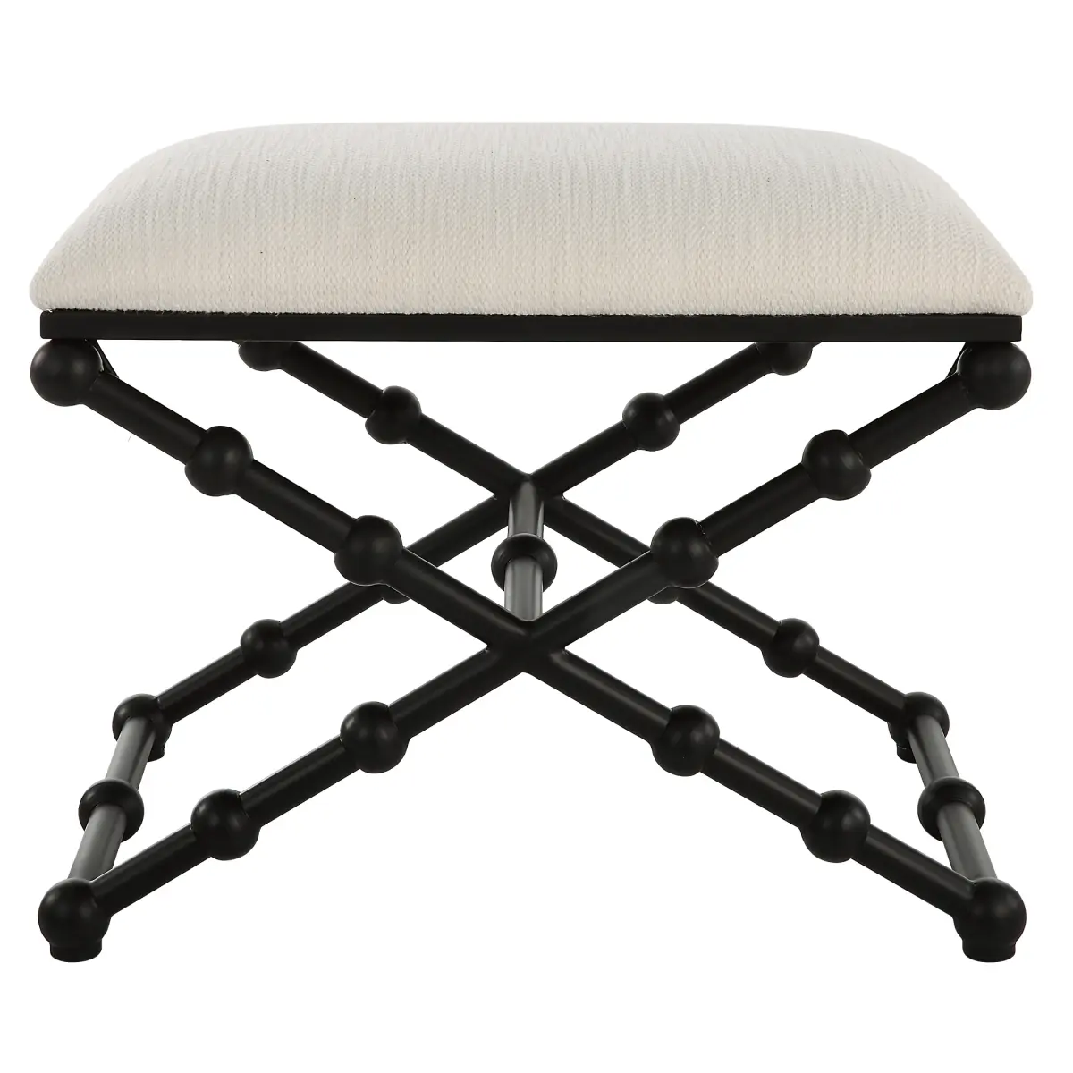 Uttermost 23782 19.5 x 23.5 x 15. 75 in. Iron Drops Small Bench