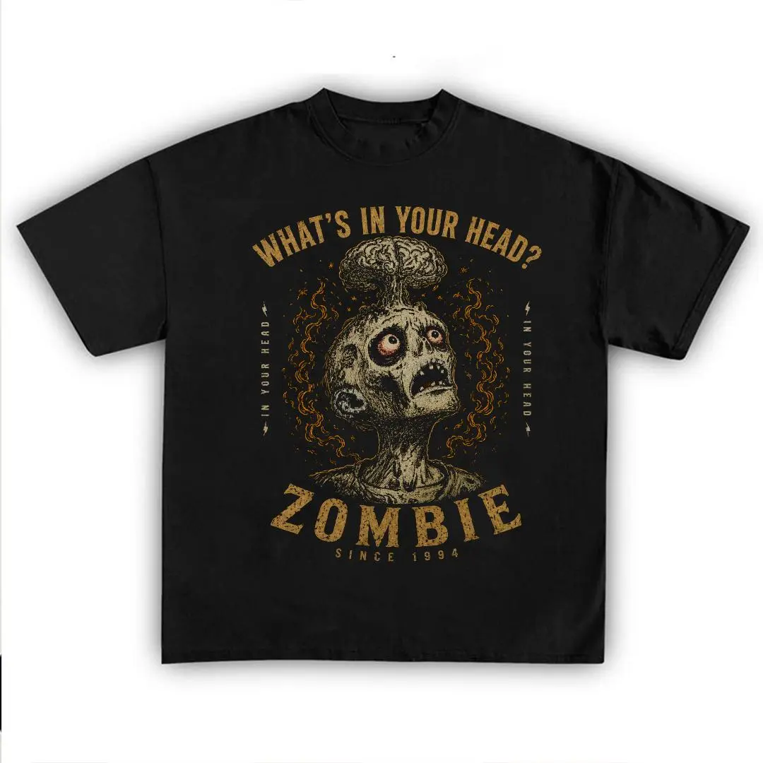 Zombie Shirt, What's in your head shirt, Sweatshirt 100% cotton
