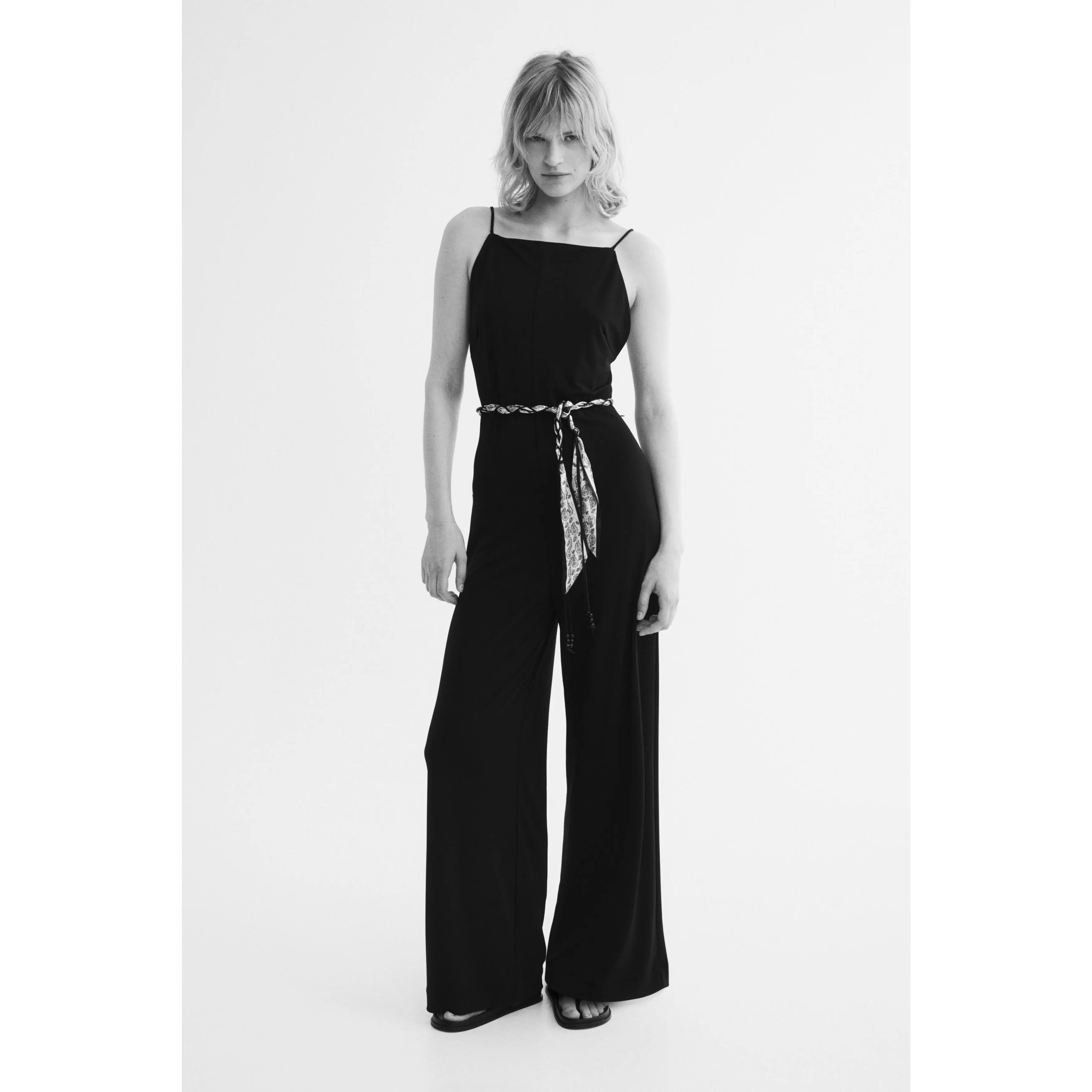 H&M Tie-belt strappy jumpsuit