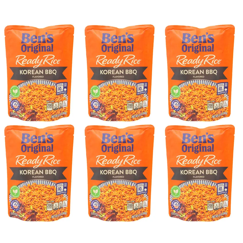 Ben’s Original Ready Rice Korean BBQ Flavor 8.5 oz | Quick & Delicious Microwave Rice