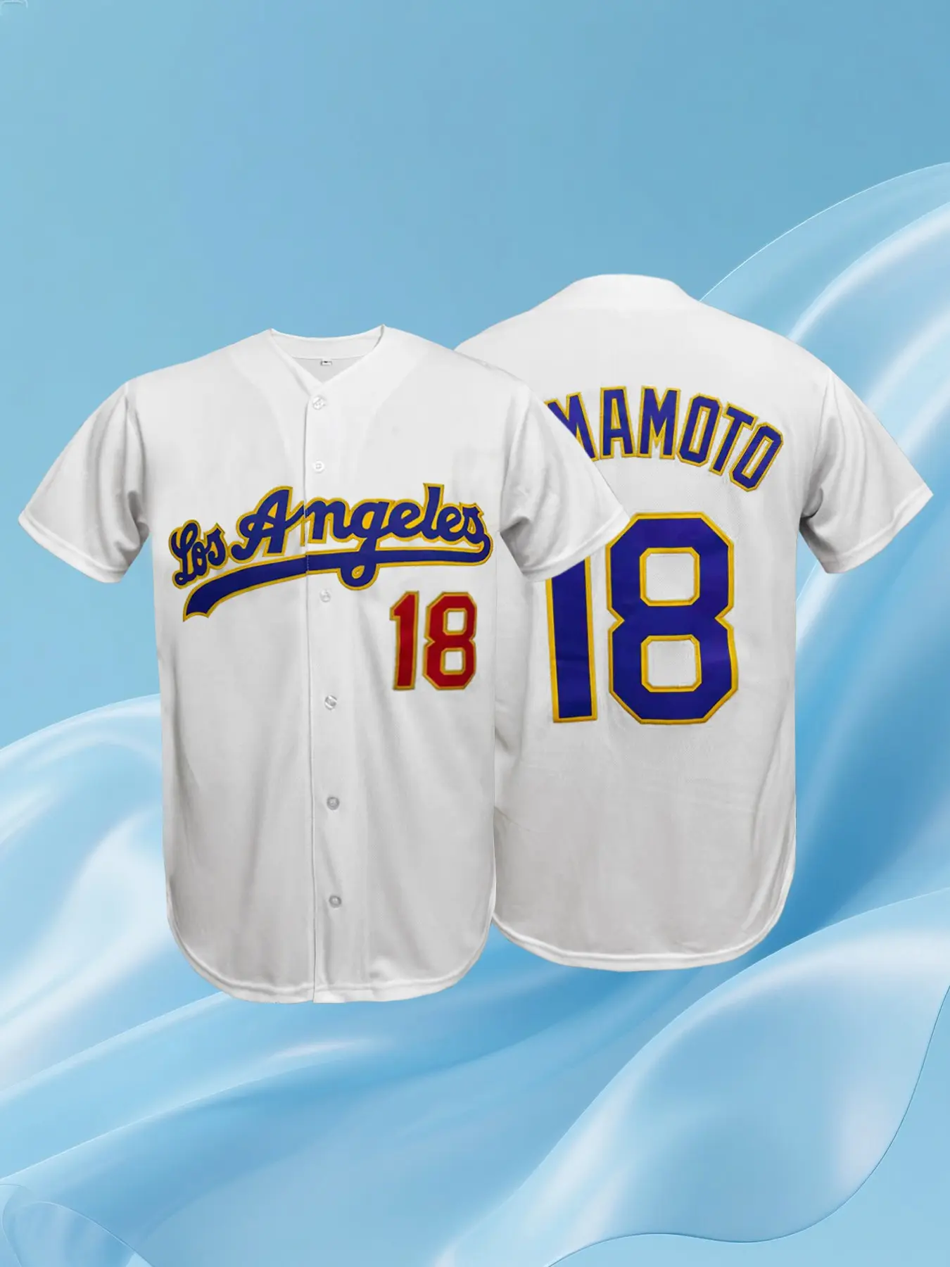 Men's #17 Los Angeles Embroidery Baseball Jersey, Sports Clothing, Classic Fan Edition Embroidered Baseball Shirt, Soft Breathable Athletic Top, Sports Uniform for Daily Wear and Game Day, Ideal Gift for Baseball Fans