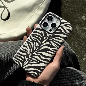 Zebra Print Phone Case Chic Wild Animal Print for iPhone 17 16 15 14 13 12 11 11 Pro Max Mini