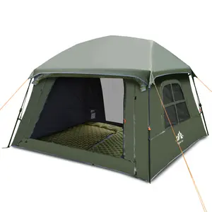 Night Cat Blackout Cabin Tent 4 Person Pop Up Waterproof Instant Setup Family Camping Tent with Vestibule & Rainfly 7.9x6.9x5.2ft