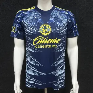 2025 2026 New American Club Away Blue Short Sleeves Football Jersey Top
