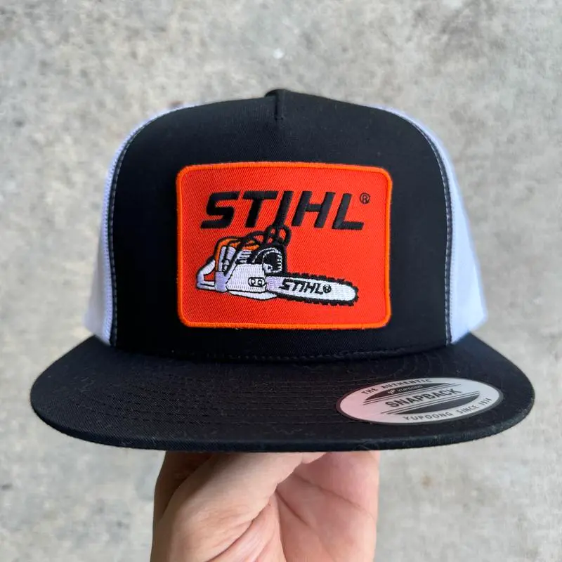 Stihl Embroidered Retro Hat Trucker Hat Many Colors Snapback Hat, Unisex Casual Street Style, Gift Idea For Her Him, Unisex Everyday Wear