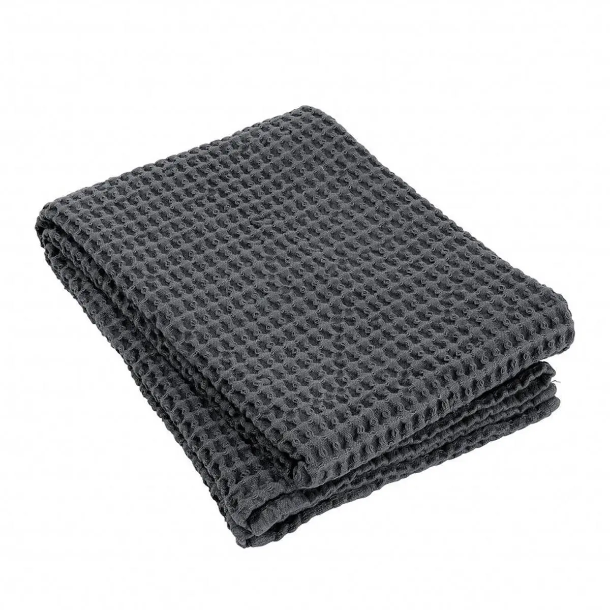 212 MAIN Blomus Caro Series Minimalist Waffled Cotton Bath Towel - Model 68995 Jumbo Size, 28x57 in, Magnet Back, Soft Absorbent Bathroom Towel, Waffled Bath Towels, Cotton Bath Towels