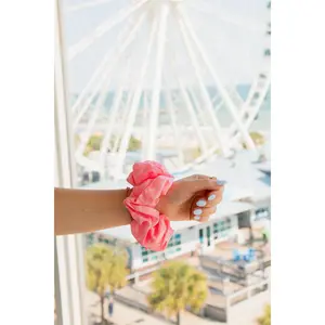 Pink Fresh Page Jumbo Scrunchie