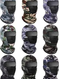 9 Pieces Balaclava Ski Mask Cover Breathable Sun Dust Protection Full Face Cover for Women Men Outdoor Activities Protective Gear Motorcycle Helmet Liner Tactical Windproof