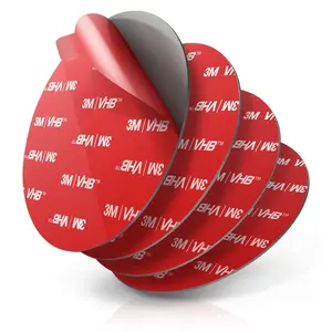 Sticky Adhesive Replacement for Dashboard Suction Cup Mount, 80mm (3.15") 4pcs 3M VHB Circle Double-Sided Extra Strong Adhesive Sticker Tapes for Dash/Camera/GPS/Ipad/Car Phone Sucker Holders