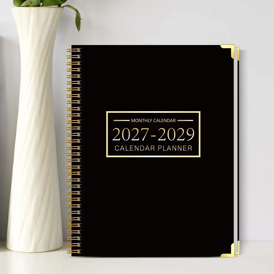2027-2029 Monthly Office Planner Notebook, Cover, Wire Binding, Calendar Journal with Notes Page, Easy Writing for Meetings and Reminders