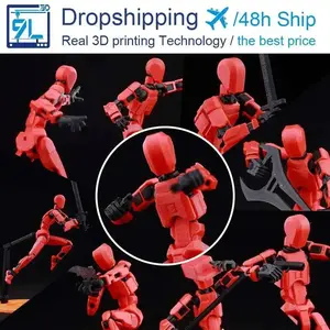 9L3D Printed Lucky Dummy 13 Action Figures Titan13 Movable Shapeshift Mannequin Toys Parent-Children Games