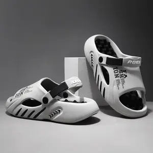 Men’s Soft Cushioned Slippers – Streetwear Favorite with Letter Print, Quick-Dry & Breathable for Summer Footwear Boy Slide Walking Shoes