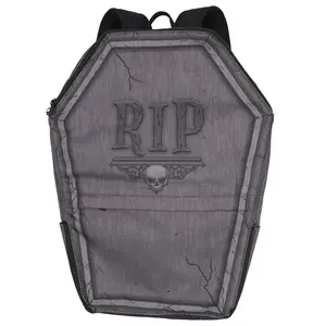 Tombstone Coffin Backpack 17" Padded Bag with Adjustable Padded Straps