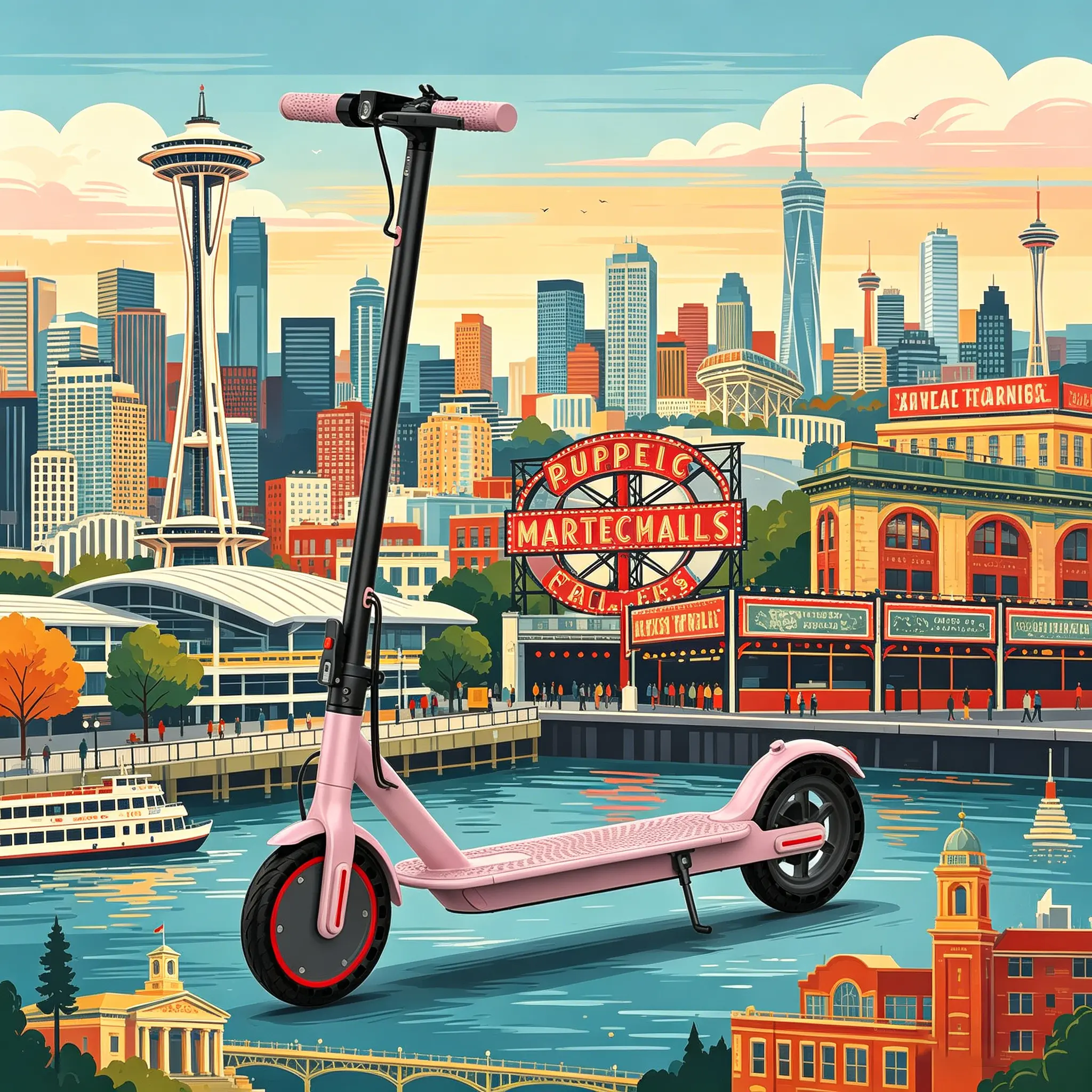 CPortable Folding Electric Scooter for Women & Girls | 350W Motor | 8.5" Tires | Up to 19 MPH Max Speed | with LED Safety Light | Compact for Commute & Travel | TikTok Viral Halloween Gift for Her