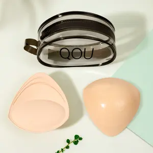 QOU Sticky Inserts, Sticky bra Push Up,Self Adhesive push up sticky pads,Ultra Boost Invisible Bras Pad for Women Womenswear Fits Loose Comfort sticky bra push