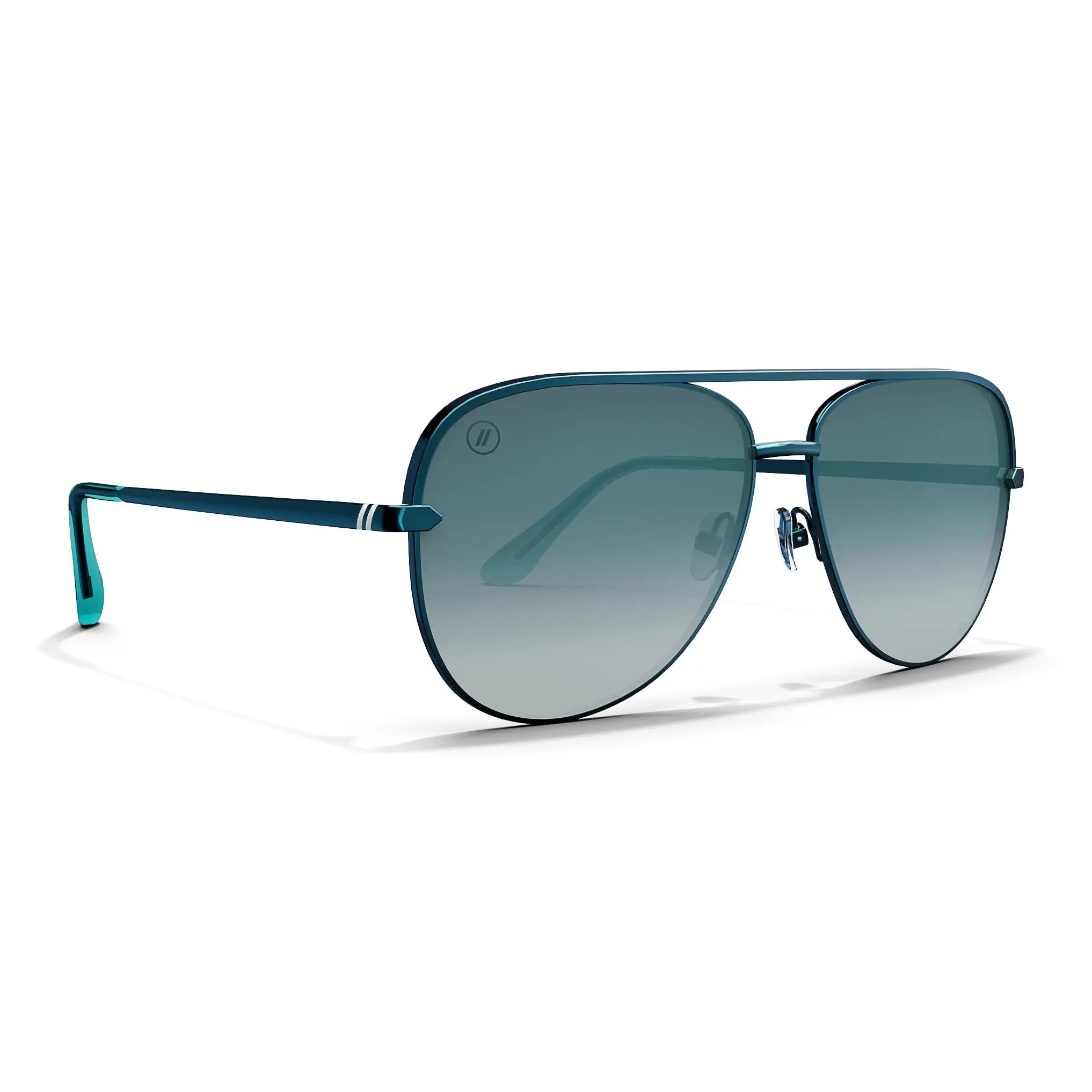 Blenders Eyewear Tropical Current Women's Polarized Aviator Sunglasses - Teal Gradient, 100% UV Protection, Beach Travel Outdoor Fashion Eyewear, Beach Travel Eyewear