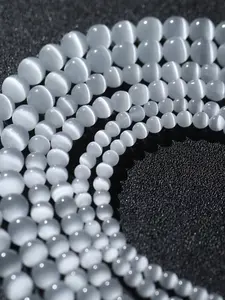 Selenite Stone Beads, Opal Beads, Crystal Beads for DIY Bracelet Necklace Earring, Fashion Accessories for Jewelry Making