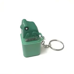 Frog Croaking Keychain Realistic Sound Fidget Toy with Lights Durable Fun Stress Relief Toy for Focus Relaxation Anxiety Relief Portable Gift for Kids Adults