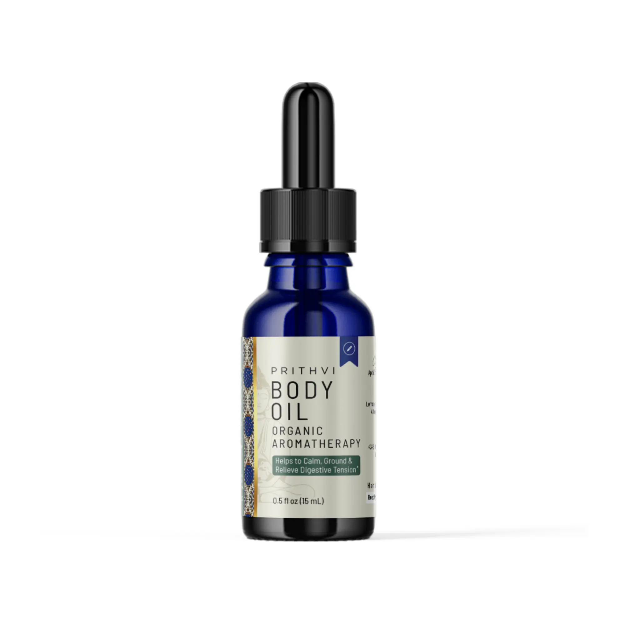 Mother Earth Prithvi Body Oil - Organic Aromatherapy Blend for Grounding, Digestive Relief & Emotional Balance - 15ml