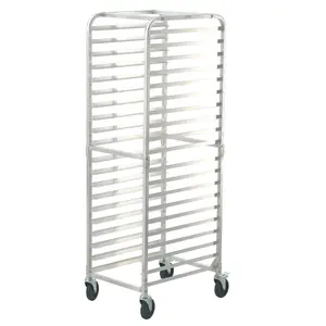 Father's Day Gift VEVOR Bun Pan Rack, 20-Tier Commercial Bakery Racks with Brake Wheels, Aluminum Racking Trolley Storage for Half & Full Sheet, Speed Rack For Kitchen Home, Bread Baking Equipment, 26"L x 20.4"W x 70"H