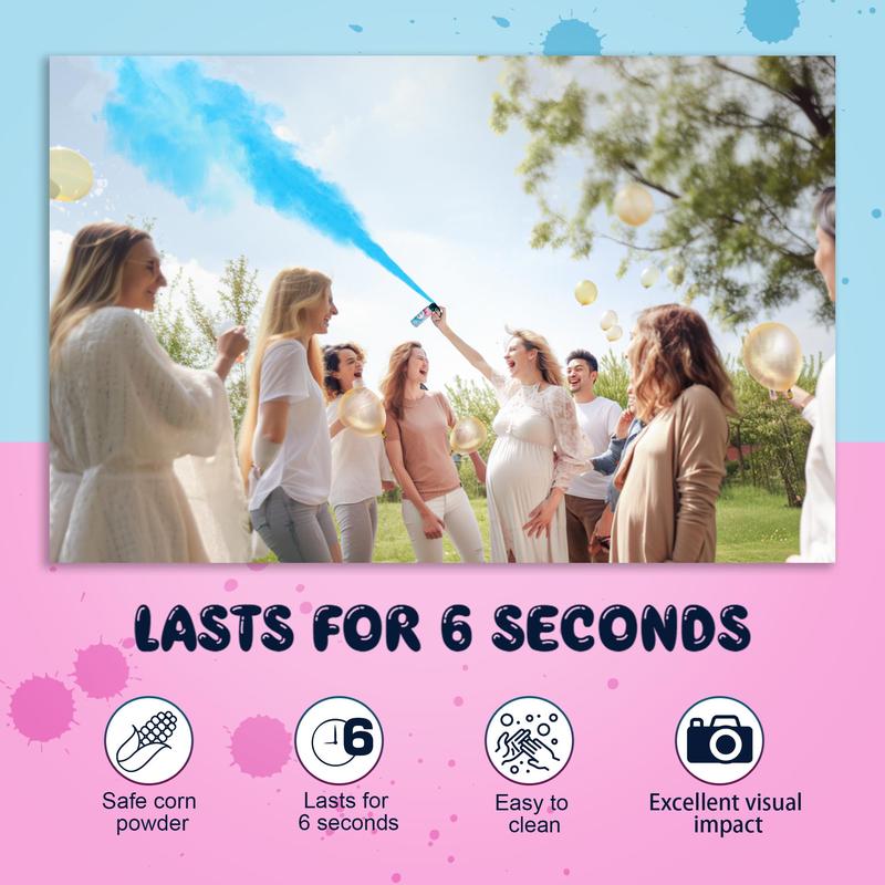 Gender Reveal Spray  Boys and Girls Gender Reveal Party, Powder blaste,  Birthday party, cheerleading