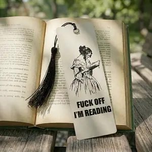 Victorian Woman 'Fk Off I'm Reading' Funny Bookmark Gift, Book Lover Gift