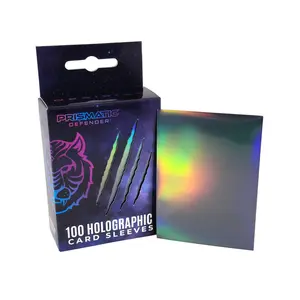 Prismatic Defender Holographic Card Sleeves - Obsidian Black