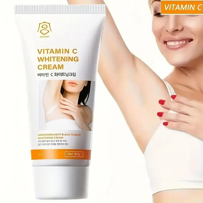 Radiant Body Brightening Whitening Cream with Vitamin C, Gentle Moisturizing Hydrating Skin Care, Hydrating Radiance Cream, Suitable for Armpits Hips Thighs, Essential Body Lotion Moisturizer