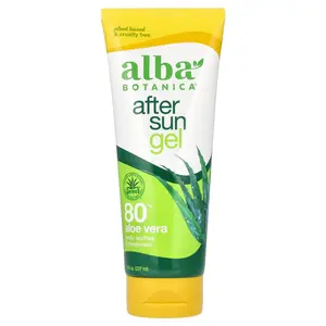 Alba Botanica After Sun Gel, 80% Aloe Vera, 8 fl oz (237 ml)