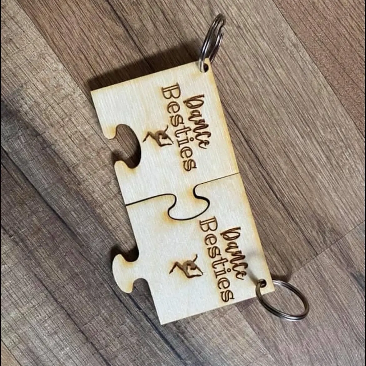 Wooden Dance Friend Keychain - Perfect for Dance Lovers