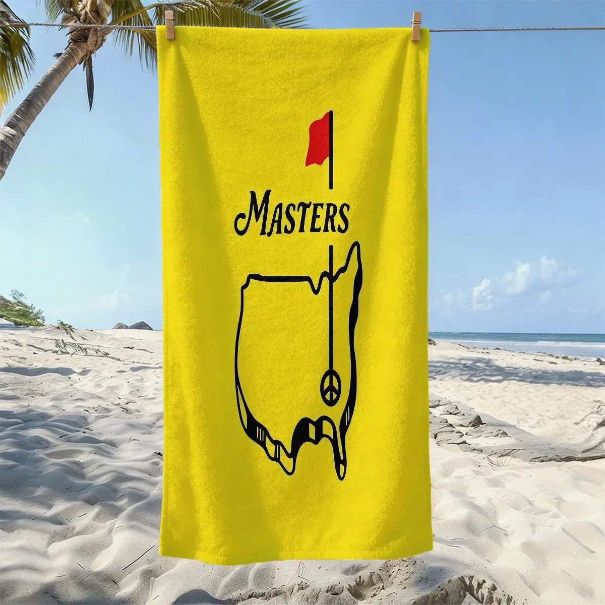 Masters Golf Ultra-Fine Fiber Beach Towel, Body Towels, Lightweight Quick-Dry Sand-Resistant, Ideal for Pool, Beach, Travel, Camping
