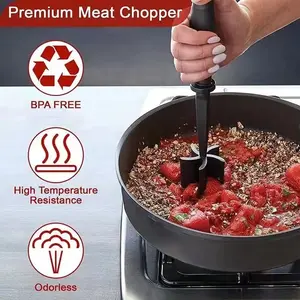 Heat-Resistant Plastic Meat Slicer, Manual Burger Meat Grinder, Beef Meat Mincer, Christmas Gift, Kitchen Essential Tool, Utensils
